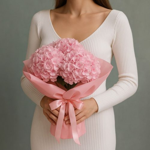 Букет Гортензий «Облачная нежность»