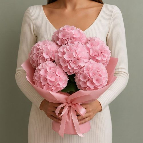 Букет «Нежность гортензий»