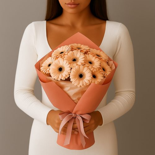 Букет с герберами «Нежность рассвета»